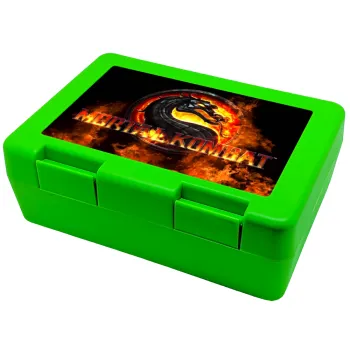 Mortal Kombat, Παιδικό δοχείο κολατσιού ΠΡΑΣΙΝΟ 185x128x65mm (BPA free πλαστικό)