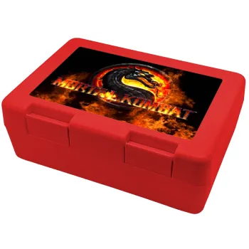 Mortal Kombat, Children's cookie container RED 185x128x65mm (BPA free plastic)