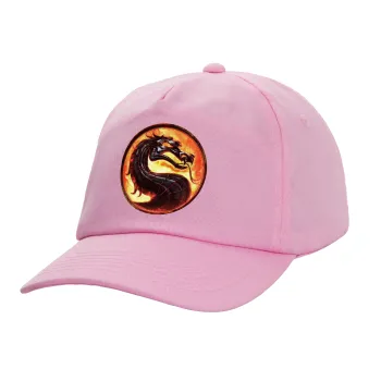 Mortal Kombat, Adult Baseball Cap, 100% Cotton, PINK (COTTON, ADULT, UNISEX, ONE SIZE)