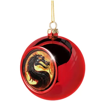 Mortal Kombat, Christmas tree ball Red 8cm