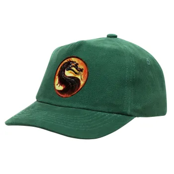 Mortal Kombat, Children's Baseball Cap, 100% Cotton Drill, GREEN (COTTON, CHILDREN'S, ONE SIZE)
