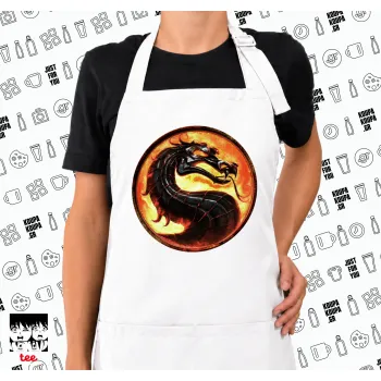 Mortal Kombat, Ποδιά μακριά Σεφ ολόσωμη με τσέπες white (ΕΝΗΛΙΚΩΝ)