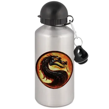 Mortal Kombat, Metallic water jug, Silver, aluminum 500ml
