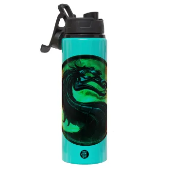 Mortal Kombat, Μεταλλικό παγούρι νερού με καπάκι ασφαλείας, αλουμινίου 850ml