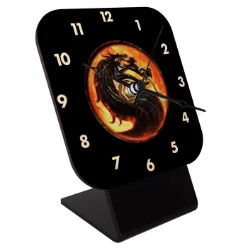 Mortal Kombat, Επιτραπέζιο ρολόι σε φυσικό ξύλο (10cm)