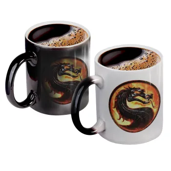 Mortal Kombat, Color changing magic Mug, ceramic, 330ml when adding hot liquid inside, the black colour desappears (1 pcs)