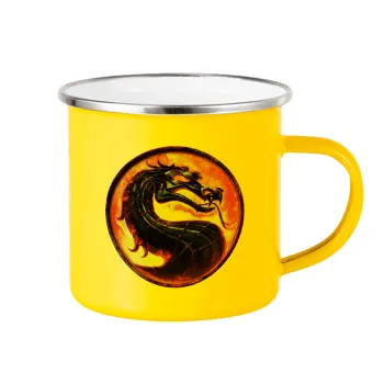 Mortal Kombat, Κούπα Μεταλλική εμαγιέ Κίτρινη 360ml