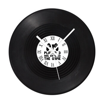 Player 3 has entered the Game, Ρολόι τοίχου Βινύλιο (30cm)