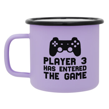 Player 3 has entered the Game, Κούπα Μεταλλική εμαγιέ ΜΑΤ Light Pastel Purple 360ml