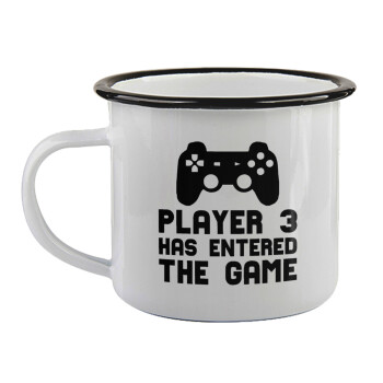 Player 3 has entered the Game, Κούπα εμαγιέ με μαύρο χείλος 360ml