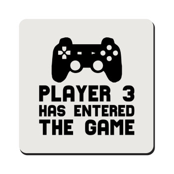 Player 3 has entered the Game, Τετράγωνο μαγνητάκι ξύλινο 9x9cm