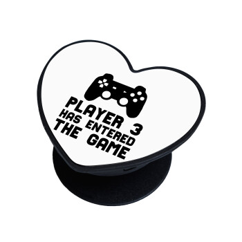 Player 3 has entered the Game, Phone Holders Stand  καρδιά Μαύρο Βάση Στήριξης Κινητού στο Χέρι