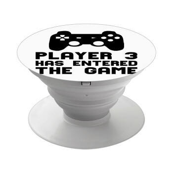 Player 3 has entered the Game, Phone Holders Stand  White Hand-held Mobile Phone Holder