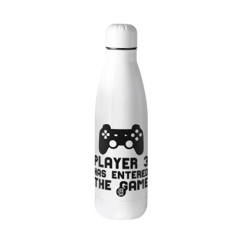 Player 3 has entered the Game, Metal mug Stainless steel, 700ml