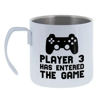 Player 3 has entered the Game — Κούπα Ανοξείδωτη διπλού τοιχώματος 400ml
