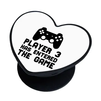 Player 3 has entered the Game, Phone Holders Stand  καρδιά Μαύρο Βάση Στήριξης Κινητού στο Χέρι