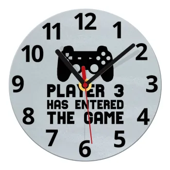Player 3 has entered the Game, Ρολόι τοίχου γυάλινο (20cm)