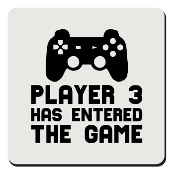 Player 3 has entered the Game, Τετράγωνο μαγνητάκι ξύλινο 9x9cm
