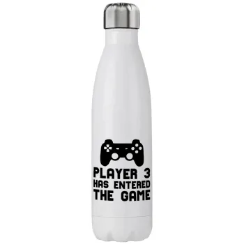 Player 3 has entered the Game, Stainless steel, double-walled, 750ml