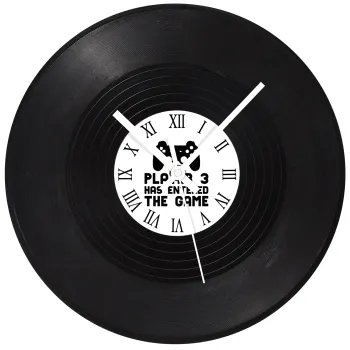 Player 3 has entered the Game, Ρολόι τοίχου Βινύλιο (30cm)