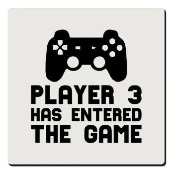 Player 3 has entered the Game, Τετράγωνο μαγνητάκι ξύλινο 6x6cm