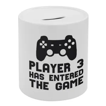 Player 3 has entered the Game, Κουμπαράς πορσελάνης με τάπα