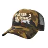 Adult Structured Trucker Hat, with Mesh, (Camouflage) Army (100% COTTON, ADULT, UNISEX, ONE SIZE)