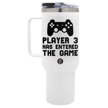 Player 3 has entered the Game, Mega Tumbler με καπάκι, διπλού τοιχώματος (θερμό) 1,2L