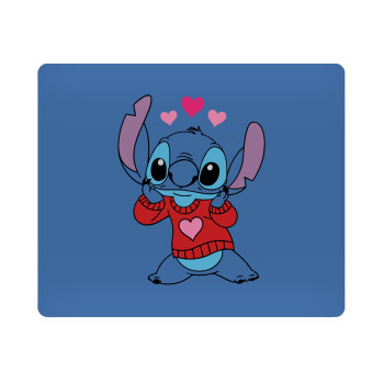 Stitch heart, Mousepad ορθογώνιο 23x19cm