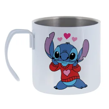 Stitch heart — Κούπα Ανοξείδωτη διπλού τοιχώματος 400ml