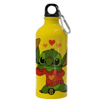 Stitch heart, Water bottle 600ml