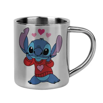Stitch heart, Κούπα Ανοξείδωτη διπλού τοιχώματος 300ml