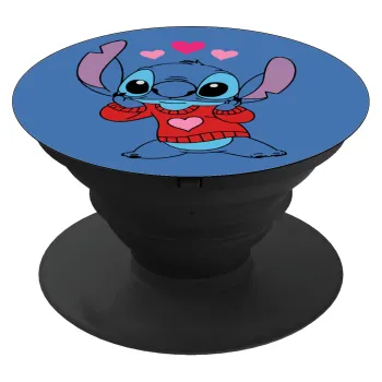 Stitch heart, Phone Holders Stand  Μαύρο Βάση Στήριξης Κινητού στο Χέρι