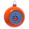 Orange Christmas tree ornament bauble 8cm