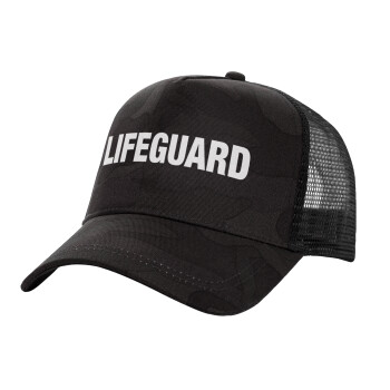 Lifeguard, Καπέλο Ενηλίκων Structured Trucker, με Δίχτυ, (παραλλαγή) Army σκούρο (100% ΒΑΜΒΑΚΕΡΟ, ΕΝΗΛΙΚΩΝ, UNISEX, ONE SIZE)