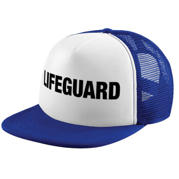 Lifeguard, Καπέλο Ενηλίκων Soft Trucker με Δίχτυ Blue/White (POLYESTER, ΕΝΗΛΙΚΩΝ, UNISEX, ONE SIZE)