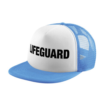 Lifeguard, Καπέλο παιδικό Soft Trucker με Δίχτυ Γαλάζιο/Λευκό