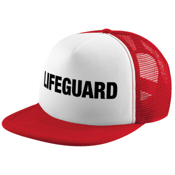 Lifeguard, Καπέλο παιδικό Soft Trucker με Δίχτυ Red/White 
