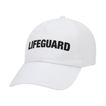 Lifeguard, Καπέλο Ενηλίκων Baseball Λευκό 5-φύλλο (POLYESTER, ΕΝΗΛΙΚΩΝ, UNISEX, ONE SIZE)