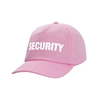 Security, Καπέλο Baseball, 100% Βαμβακερό, Low profile, ΡΟΖ