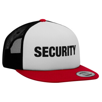 Security, Καπέλο Ενηλίκων Foam Flat Snapback με Δίχτυ, (POLYESTER, ΕΝΗΛΙΚΩΝ, UNISEX, ONE SIZE)