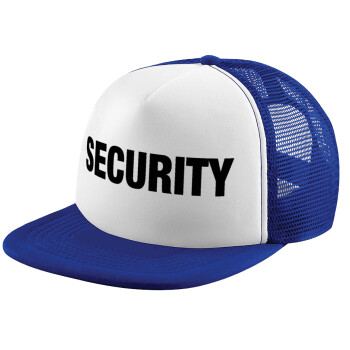 Security, Καπέλο Ενηλίκων Soft Trucker με Δίχτυ Blue/White (POLYESTER, ΕΝΗΛΙΚΩΝ, UNISEX, ONE SIZE)