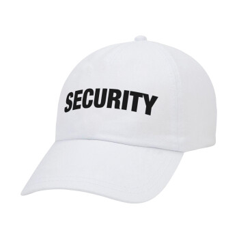 Security, Καπέλο Ενηλίκων Baseball Λευκό 5-φύλλο (POLYESTER, ΕΝΗΛΙΚΩΝ, UNISEX, ONE SIZE)