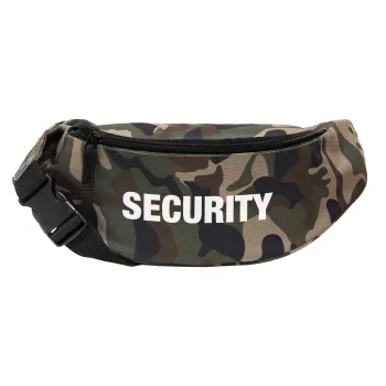 Security, Unisex τσαντάκι μέσης (μπανάνα) χρώματος παραλλαγή Jungle με 2 τσέπες