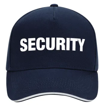 Security, DRILL Adult Ultimate Hat BLUE/WHITE, (100% COTTON, ADULT, UNISEX, ONE SIZE)