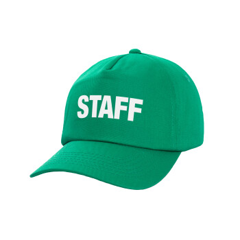 Staff, Καπέλο παιδικό Baseball, 100% Βαμβακερό, Low profile, Πράσινο