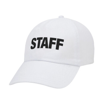 Staff, Καπέλο Baseball Λευκό (5-φύλλο, unisex)
