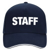 DRILL Adult Ultimate Hat BLUE/WHITE, (100% COTTON, ADULT, UNISEX, ONE SIZE)