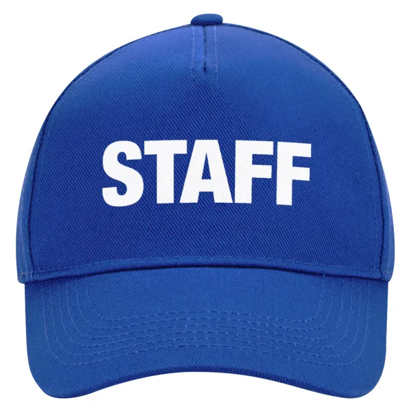 Staff — Ultimate Adult Hat BLUE, (100% COTTON DRILL, ADULT, UNISEX, ONE SIZE)