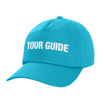 Tour Guide, Καπέλο Baseball, 100% Βαμβακερό, Low profile, Γαλάζιο